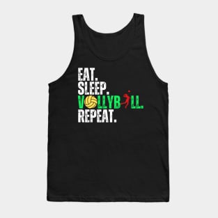 Eat Sleep Volleyball Repeat Funny Volleyball Players Boys Women Tank Top